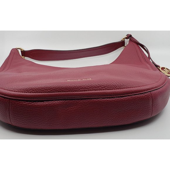 NWOT Michael Kors Lydia Large Merlot Hobo With Tassel - Picture 6 of 6